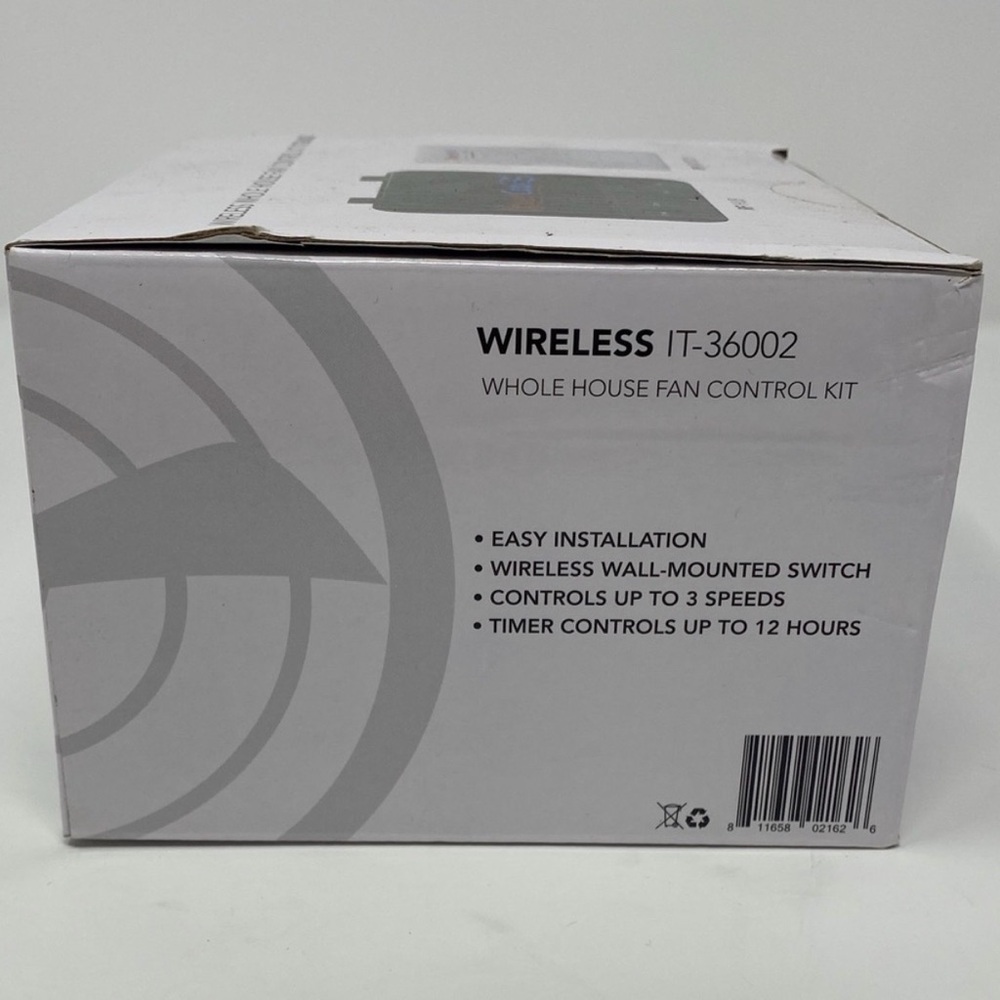 Wireless Whole House Fan Control Kit - Black - Picture 2 of 4